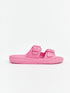 LC Waikiki Buckle Detailed Double Banded Girls' Slippers